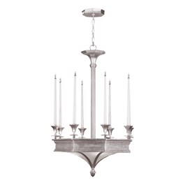 Candelight 12 Chandelier Silver